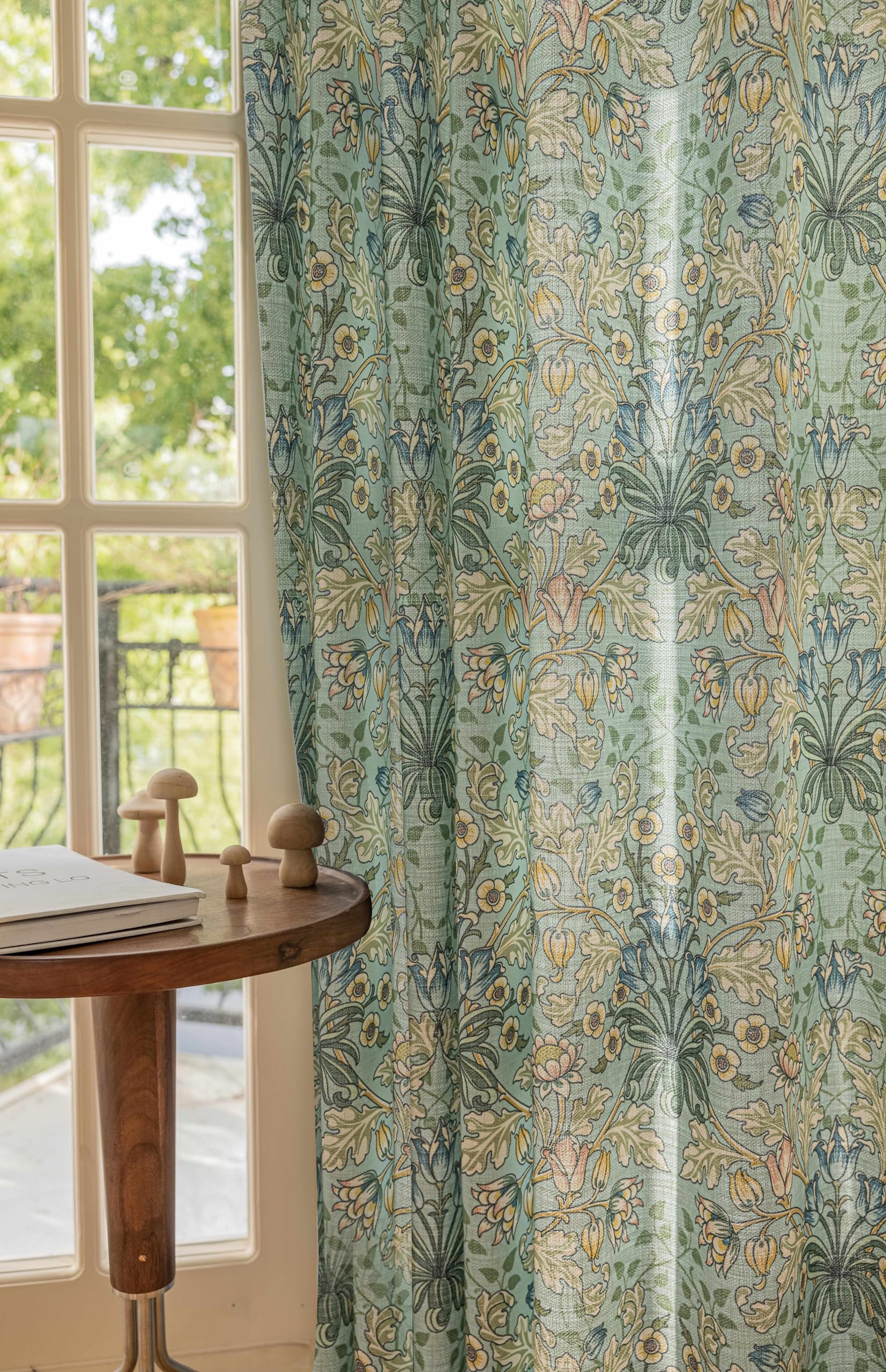 水色 プリーツカーテン 大きめカーテン 4枚セット オーダーカーテン／遮光率99.99％ 選べる48色 無地の